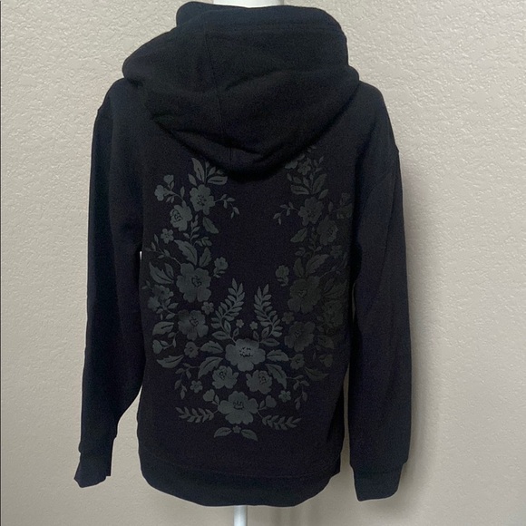 Athleta Tops - Athleta Black Hoodie with Floral Design on back, size S. NWOT